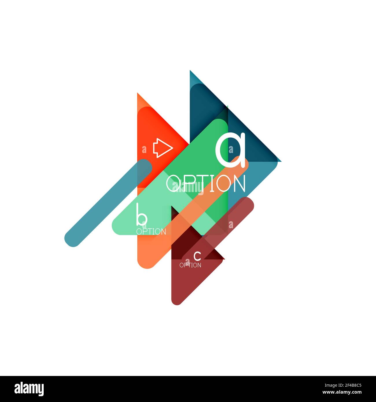 Triangle data visualization design, option infographic layout. Triangle data visualization design, option infographic layout. Vector illustration Stock Vector