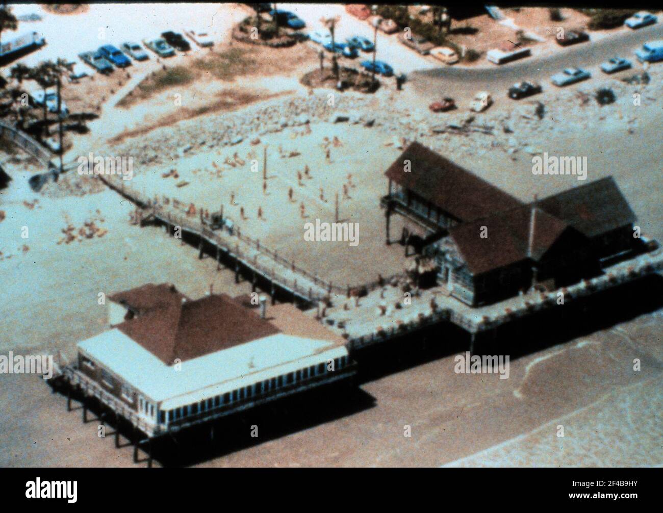 Atlantic House Restaurant at Folly Beach before Hurricane Hugo ca. 1989