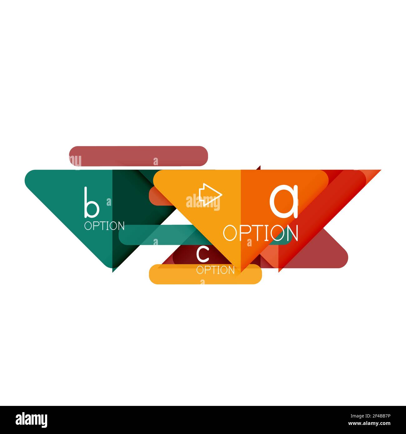 Triangle data visualization design, option infographic layout. Triangle ...
