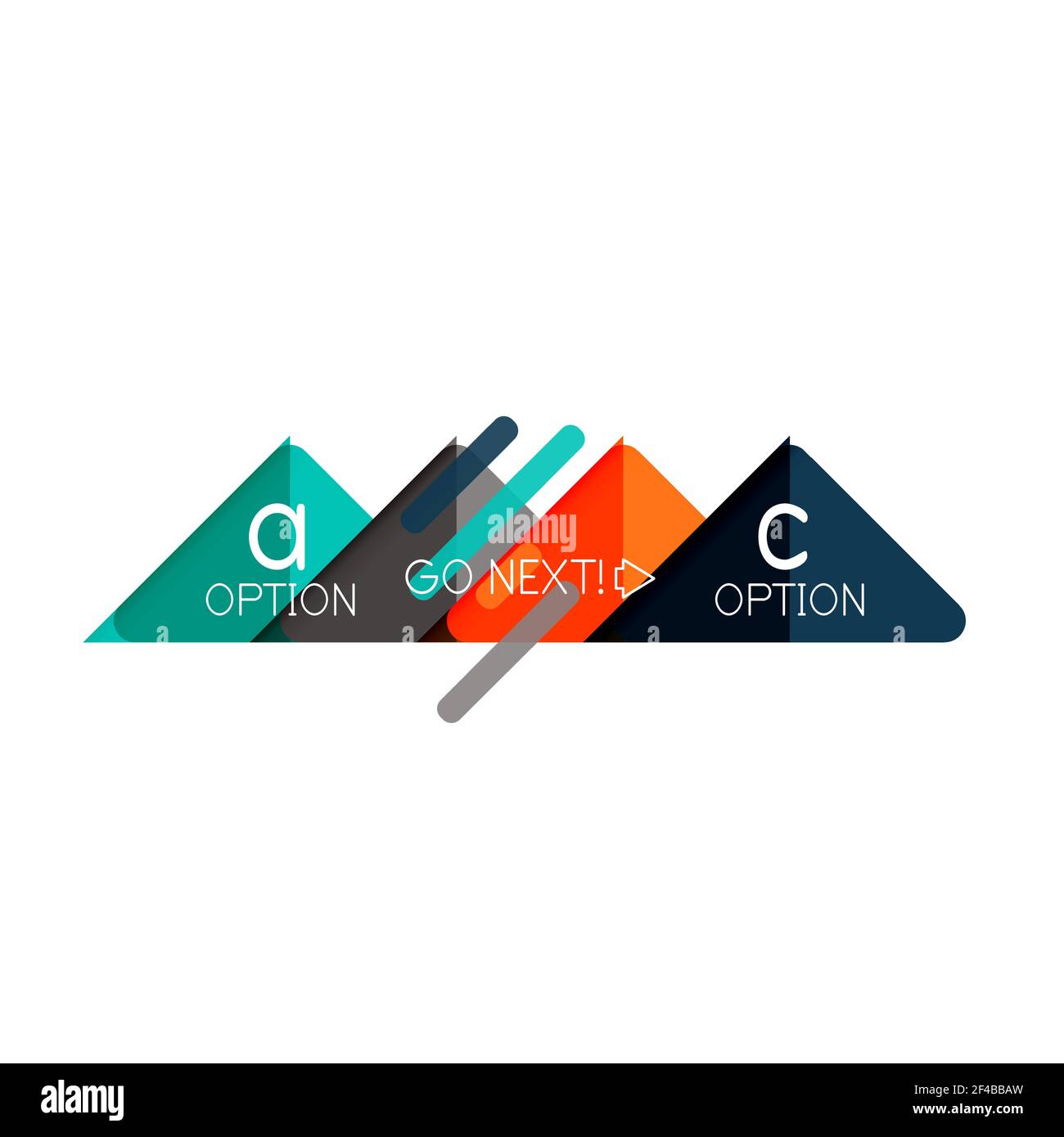 Triangle data visualization design, option infographic layout. Triangle ...