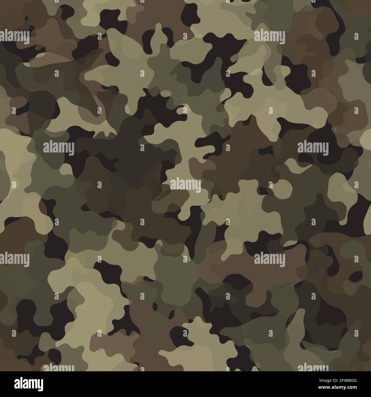 Camouflage seamless pattern texture. Abstract vector military camo