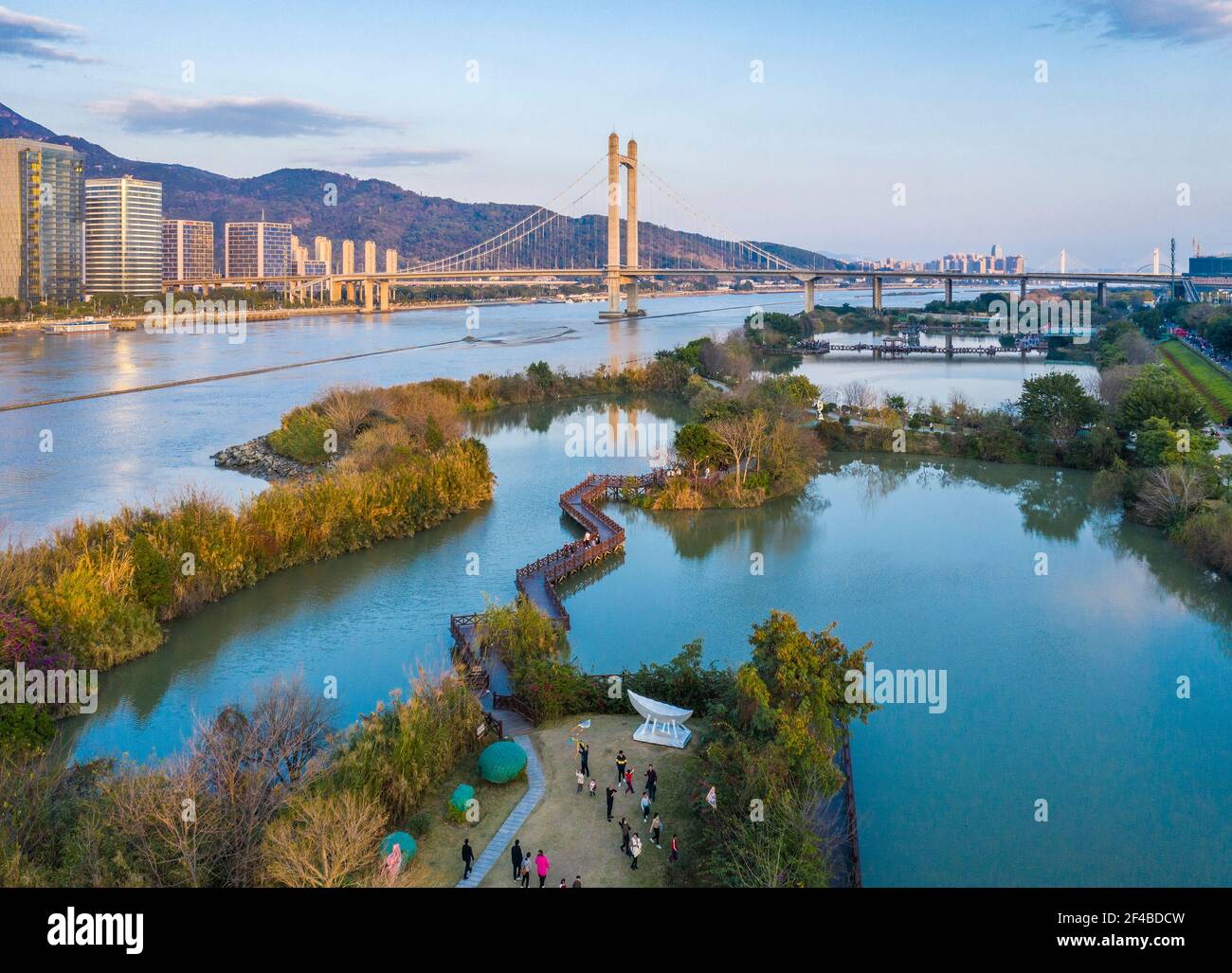 Minjiang river china aerial view hi-res stock photography and images ...