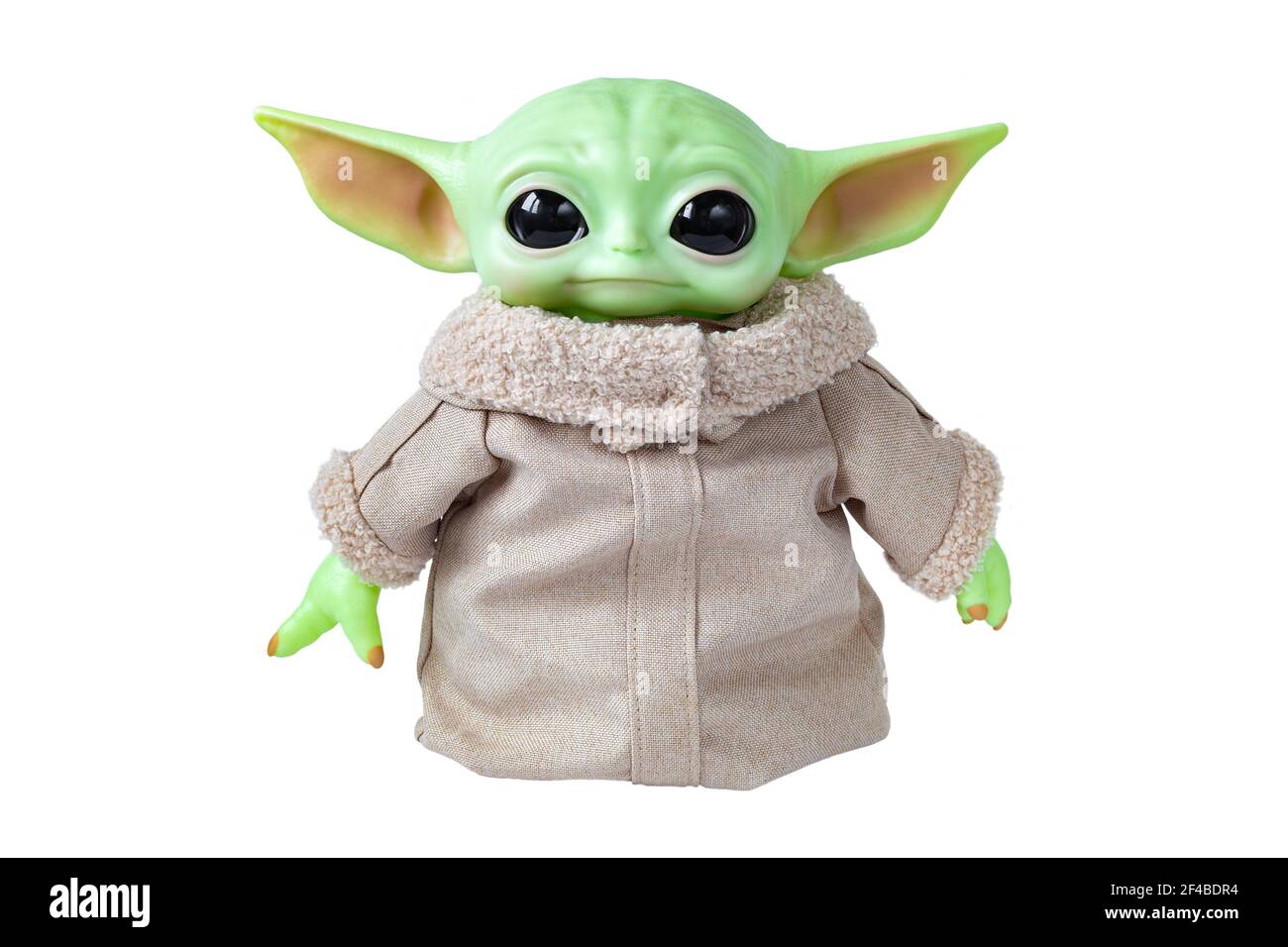 Cherepovets, Russia - March 17, 2021, Baby Yoda, character of the fantastic saga Star Wars Stock Photo