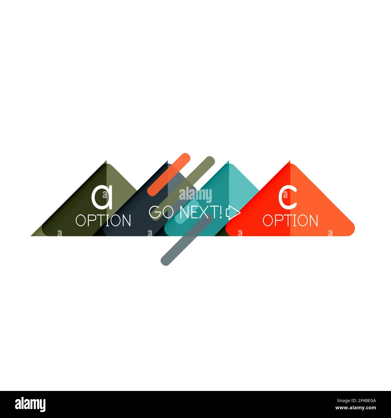 Triangle data visualization design, option infographic layout. Triangle ...