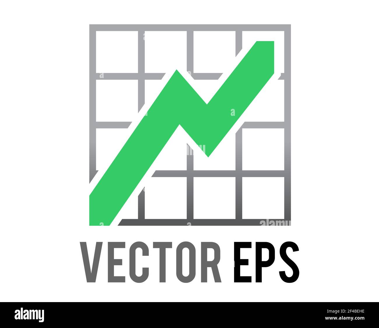 The vector green business presentation summary finance report bar chart increasing icon showing three different colored vertical rectangles Stock Photo