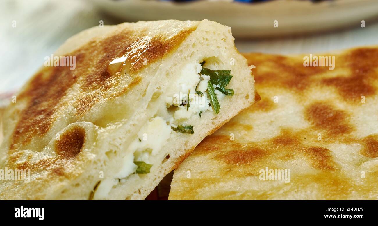Palestinian Spinach Pies Zaatar close up Stock Photo Alamy