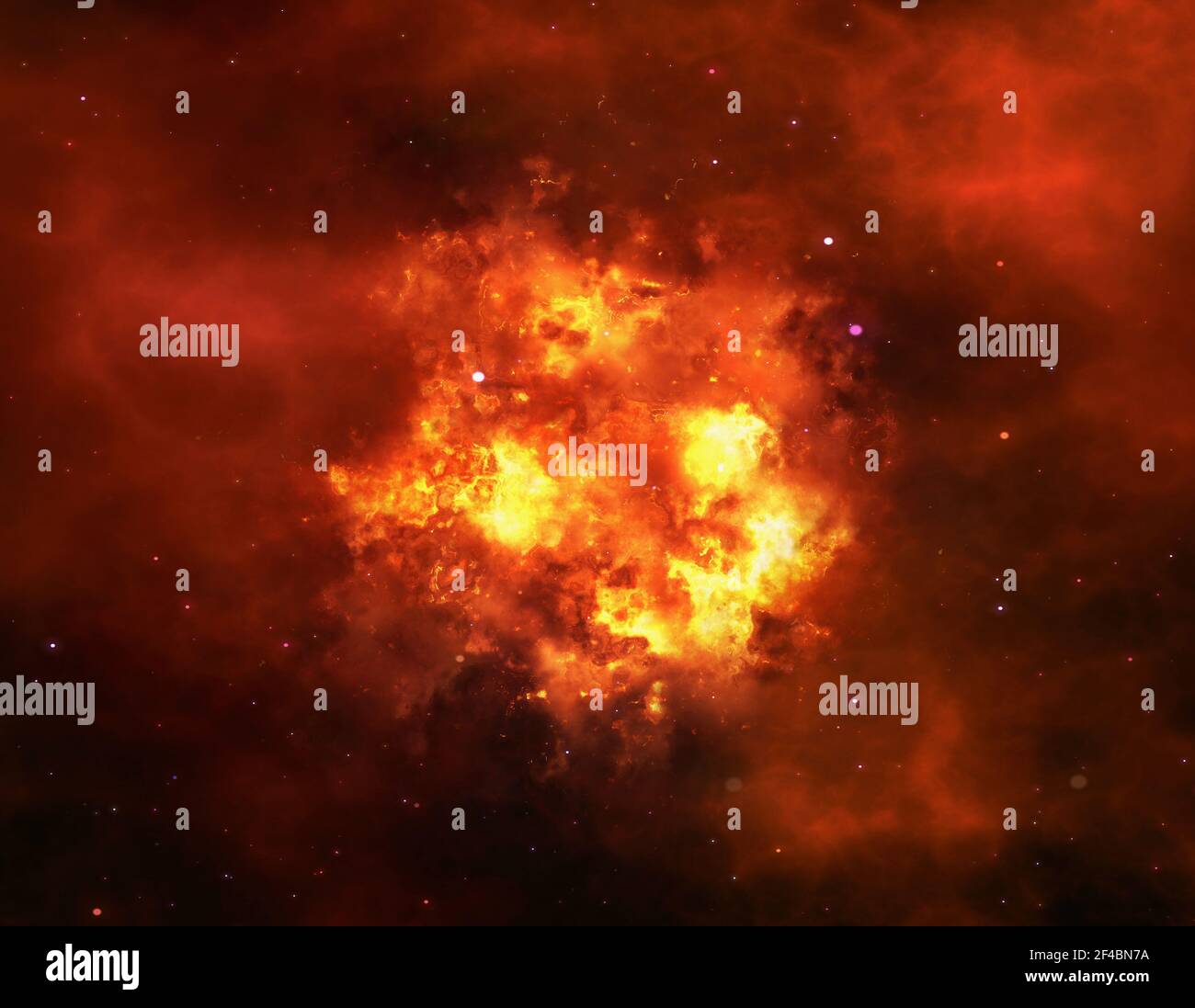 bright explosion flash on space background. fire burst Stock Photo - Alamy