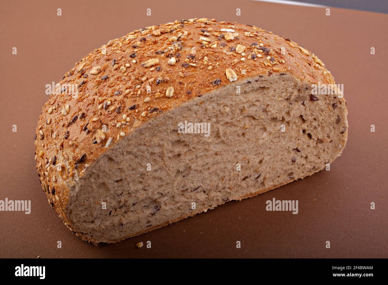 natural bread with cereal grains Stock Photo Alamy