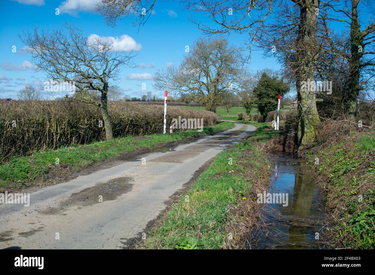 gas pipeline marker posts Stock Photo Alamy