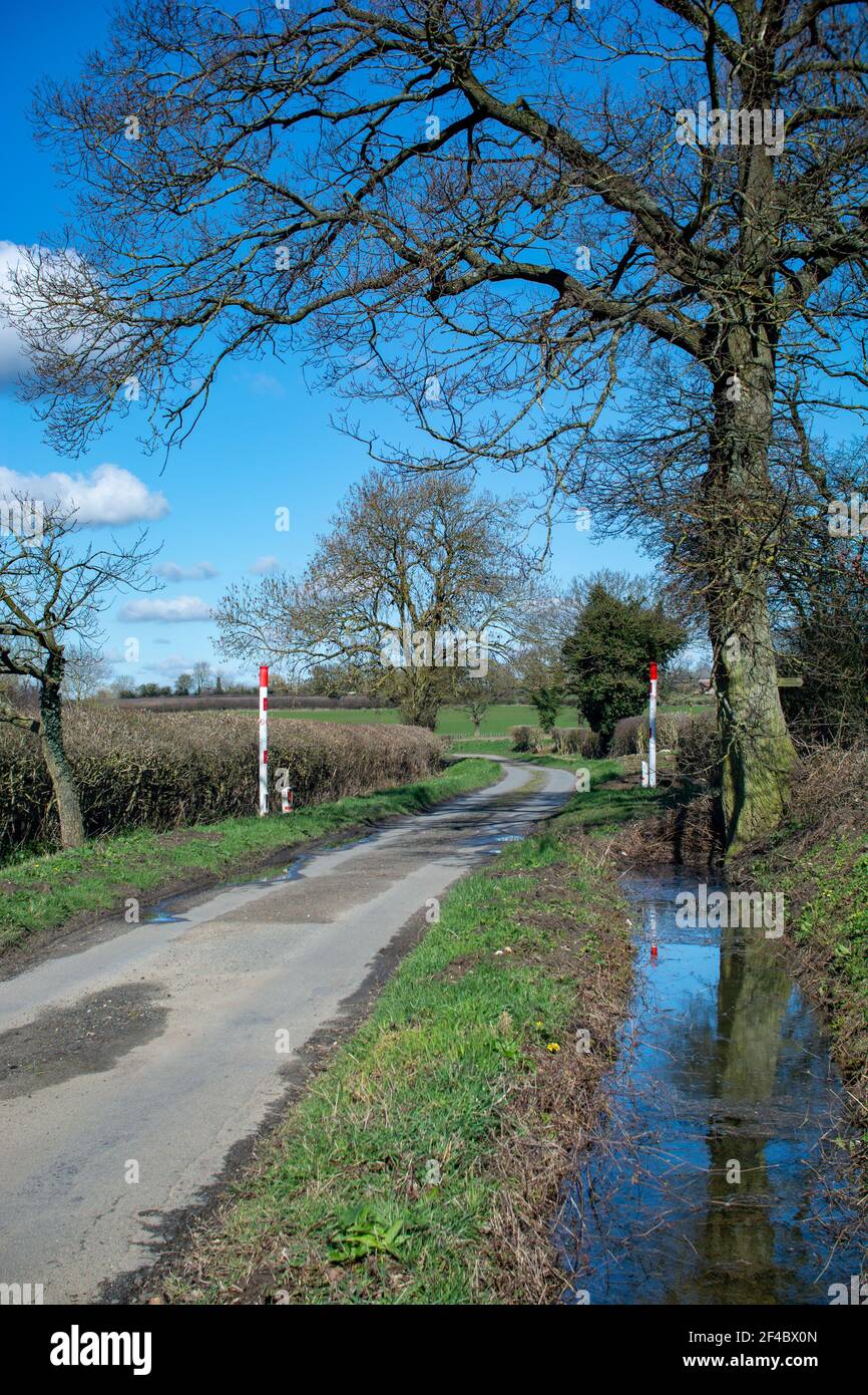 gas pipeline marker posts Stock Photo Alamy