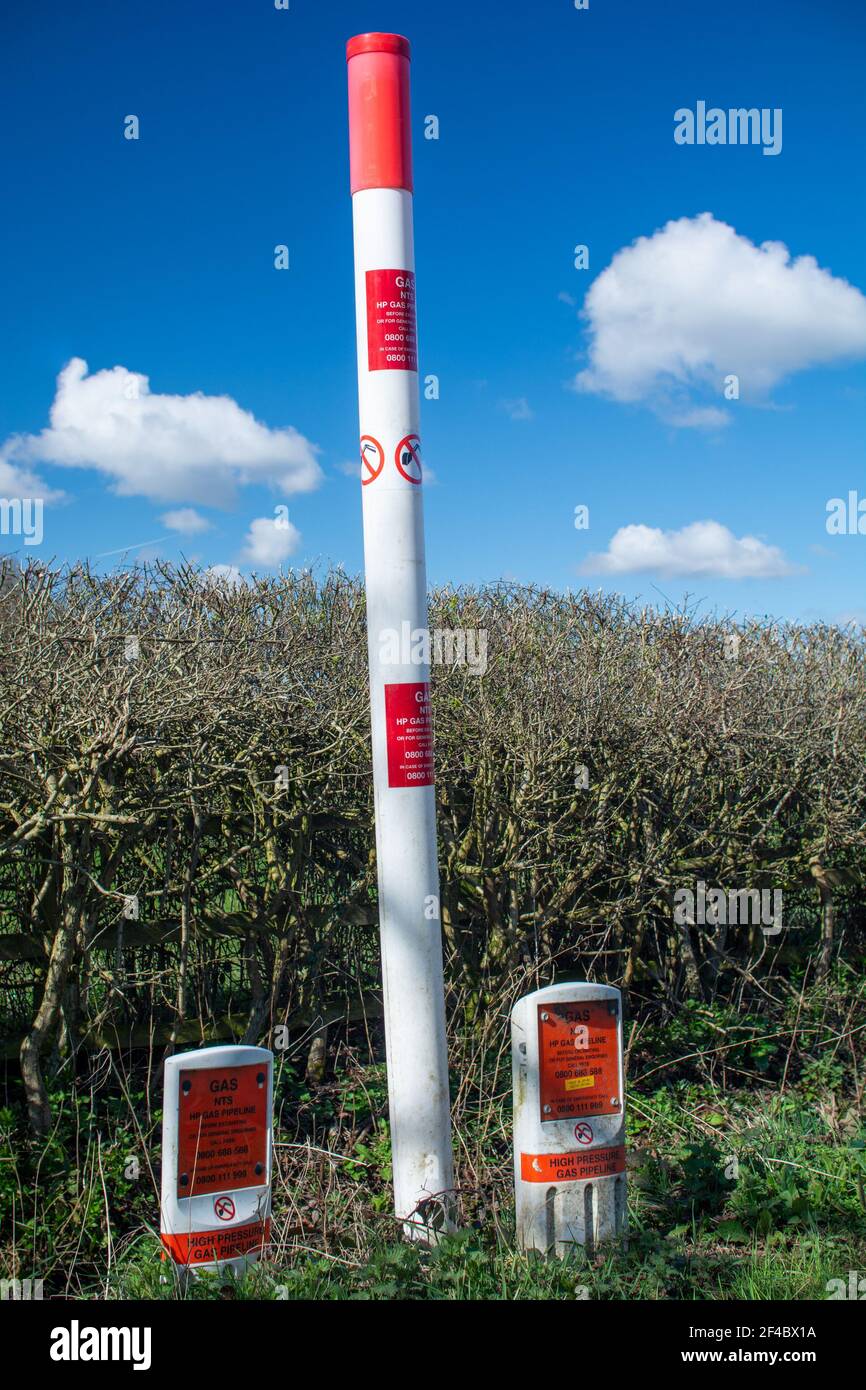 Gas pipeline marker england uk hires stock photography and images Alamy