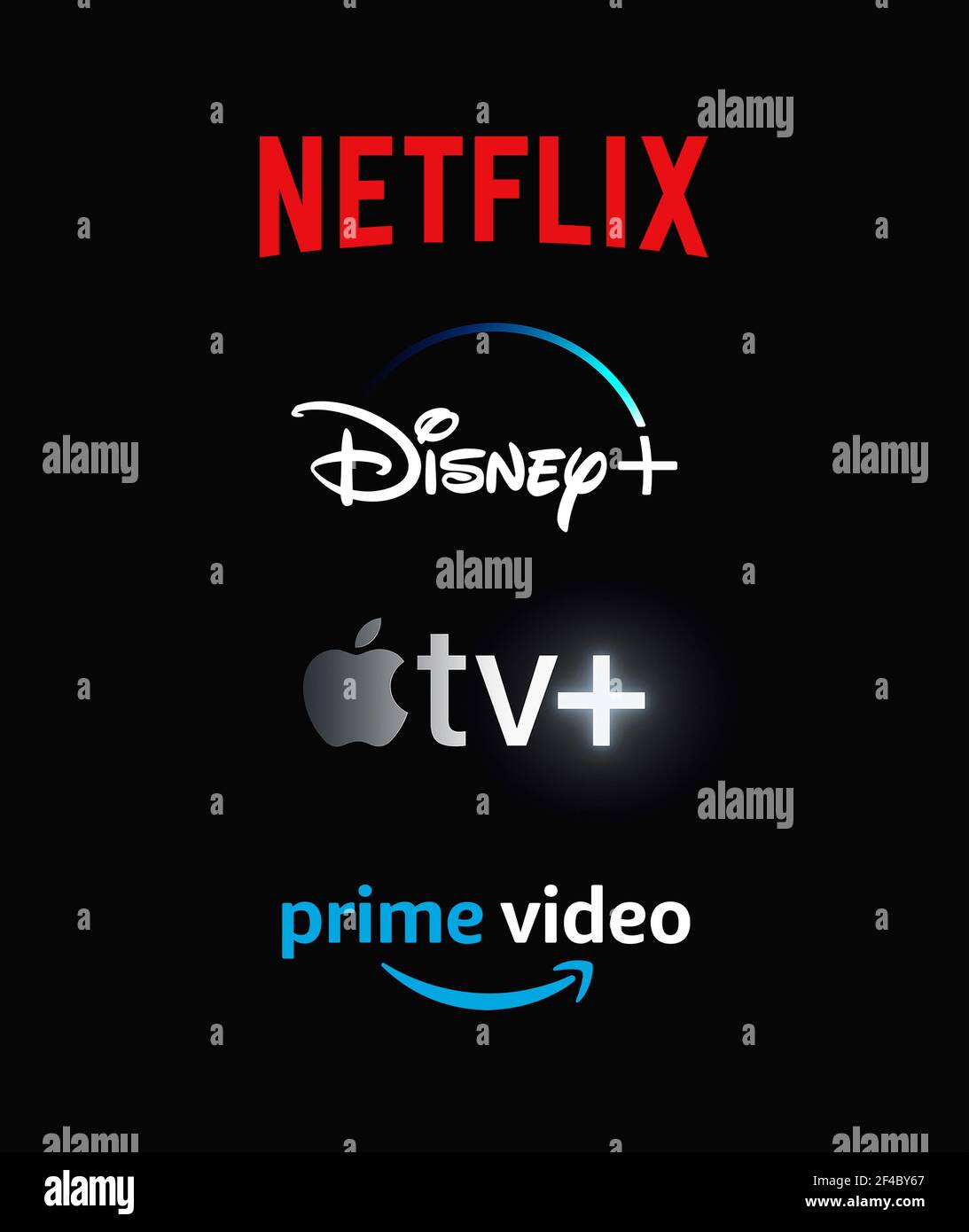 Video on demand streaming services Stock Photo