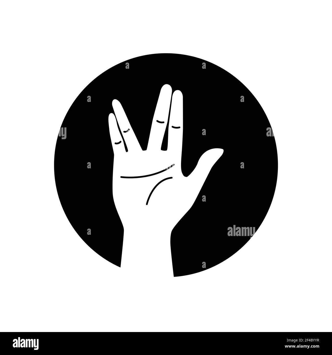 Hand gesture of human glyph black icon. Pictogram for web page, mobile ...