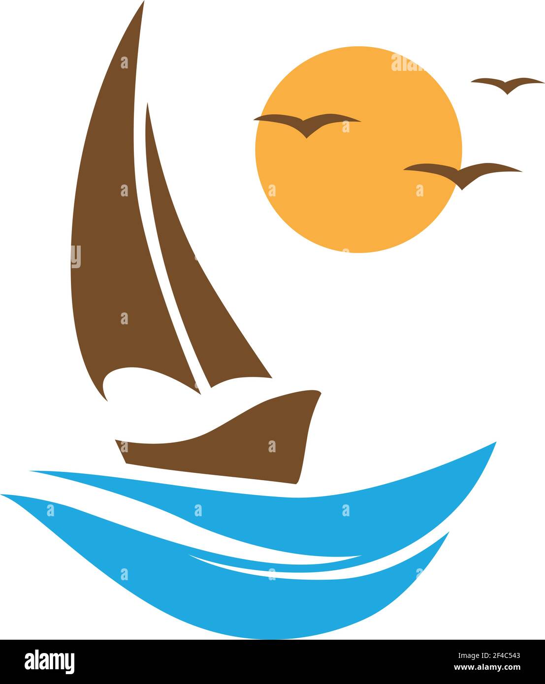 sail boat, vector Stock Vector Image & Art Alamy