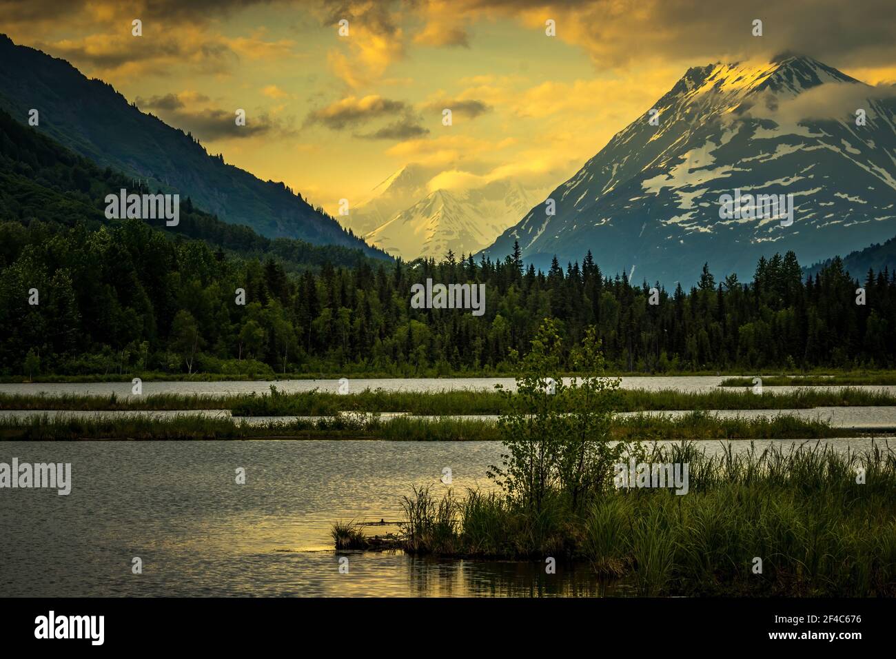 Sunrise on the Kenai Peninsula Stock Photo Alamy