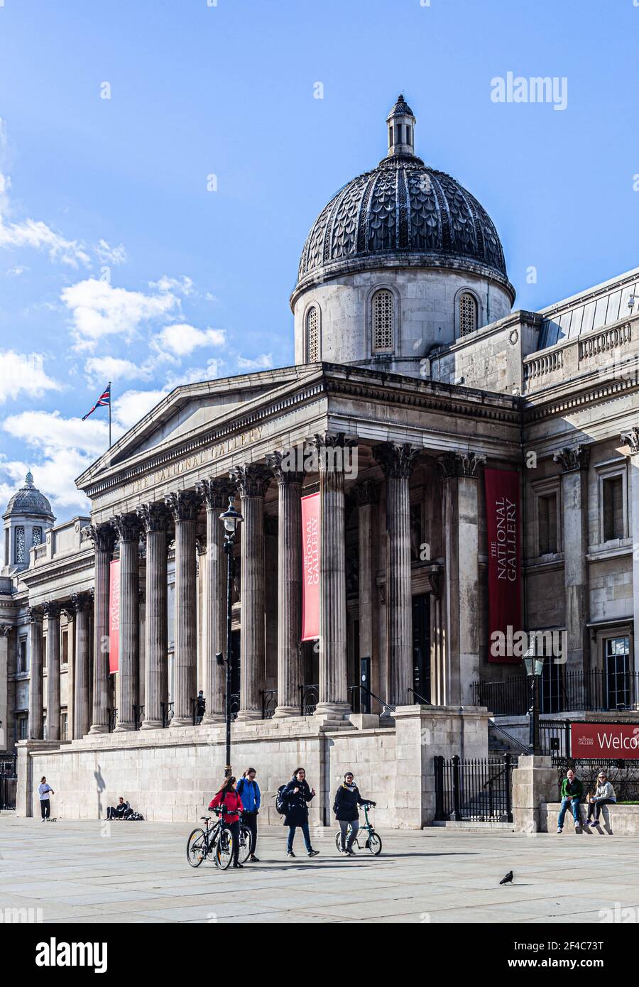 The National Gallery, Central London WC2, England, UK. Stock Photo