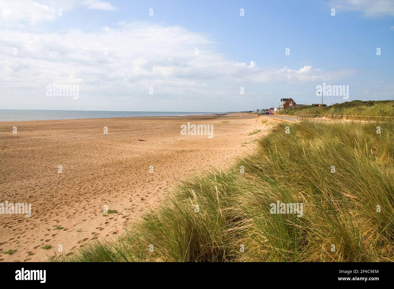 beach and sand dunes at ingoldmells home of the first butlins holiday ...