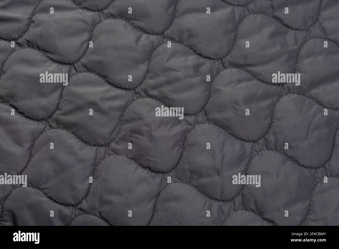Closeup of a piece of quilted fabric, jacket lining Stock Photo Alamy
