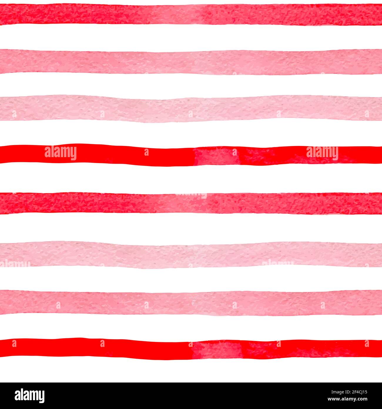 Watercolor striped seamless pattern with pink lines on a white ...