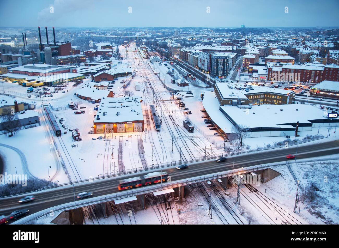 Linköping station aerial view hi-res stock photography and images - Alamy
