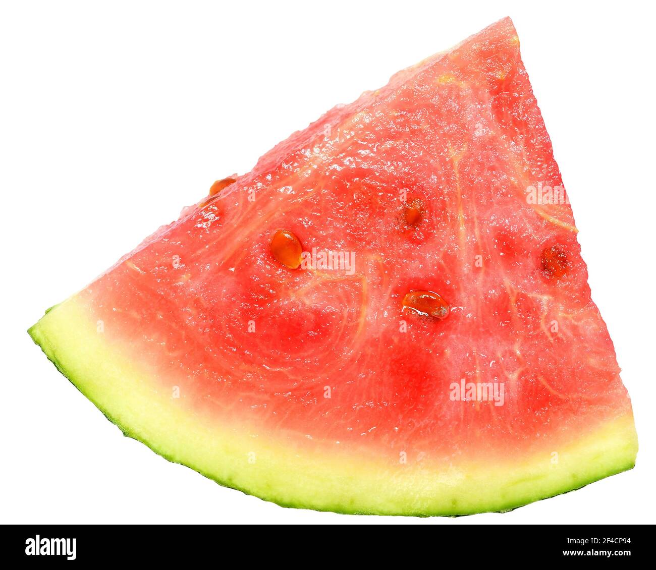 Piece of a ripe watermelon isolated on a white background Stock Photo ...