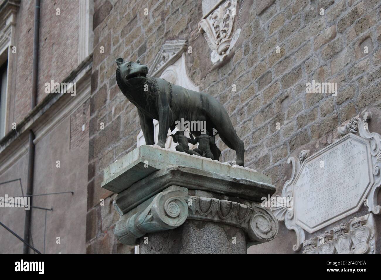 Bronze sculpture of the Loba Capitolina, Rome, Italy Stock Photo