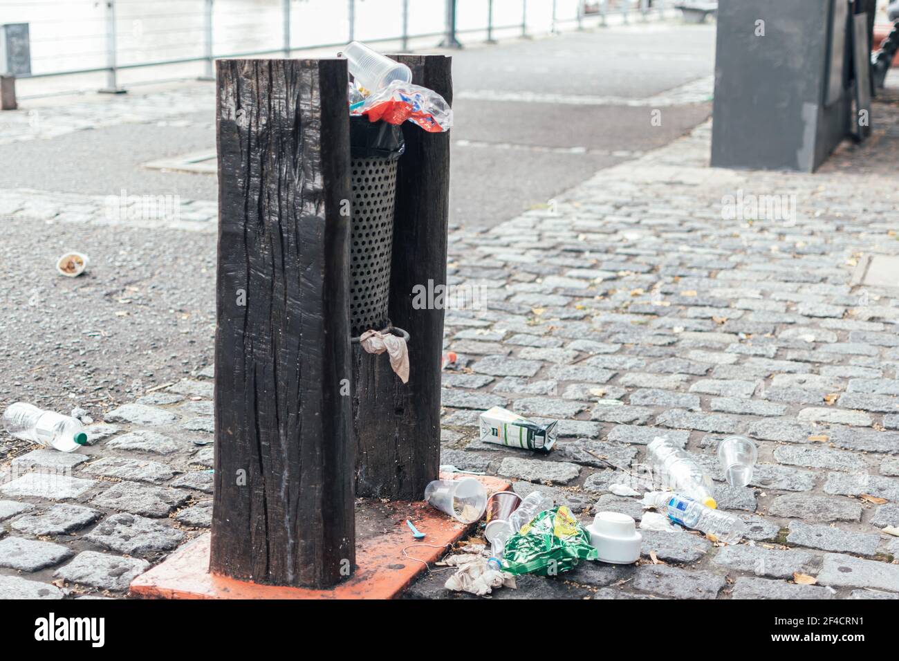 Buenos Aires, Argentina March 08, 2021 Garbage piles up and