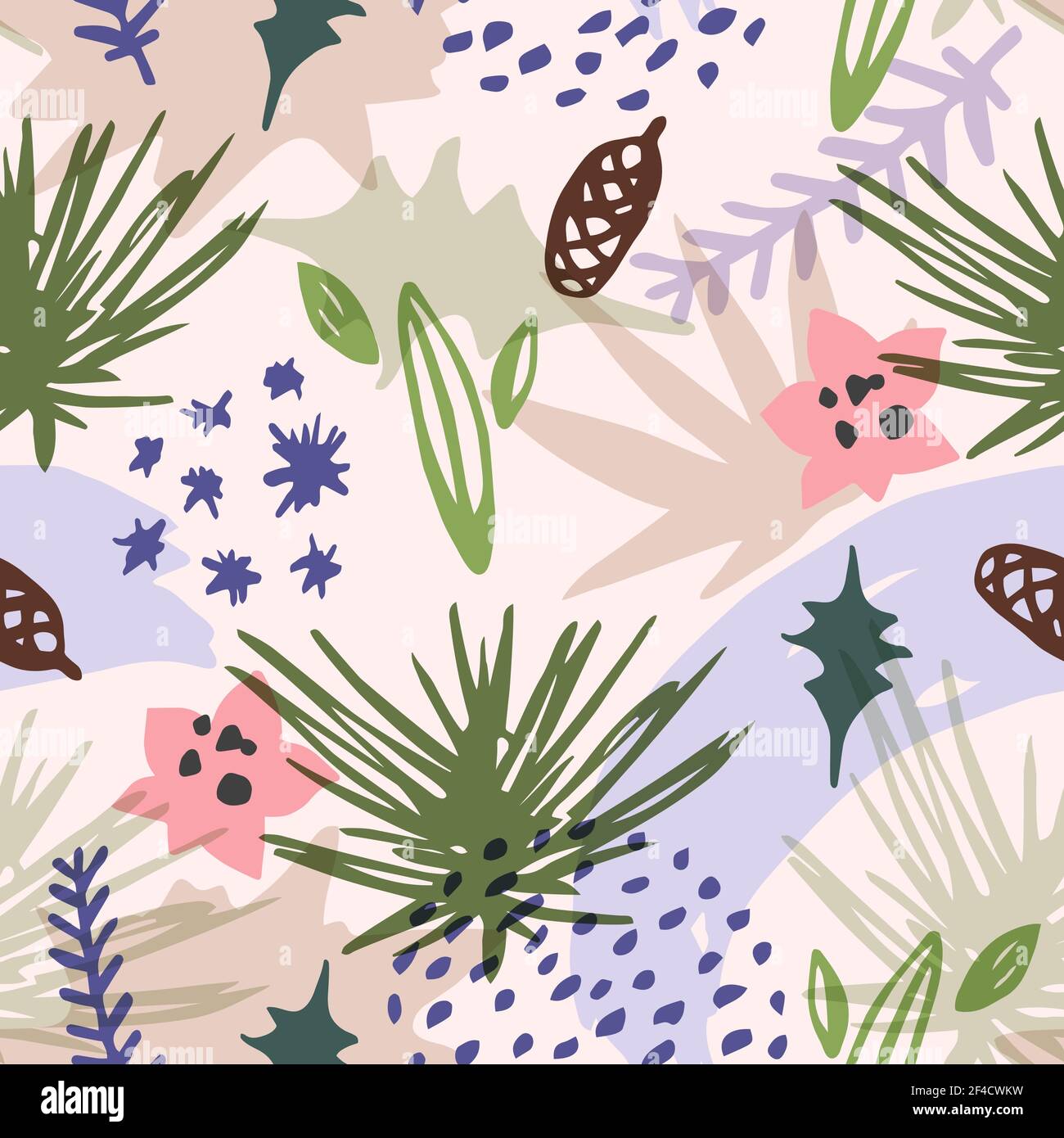 Abstract plants vector background hi-res stock photography and images ...