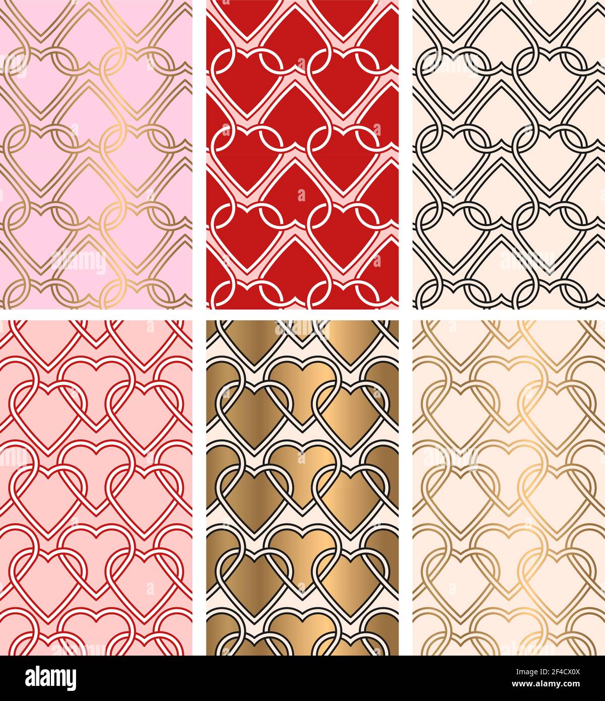 Romantic Designs Pattern 04414 Stock Vector Images - Alamy