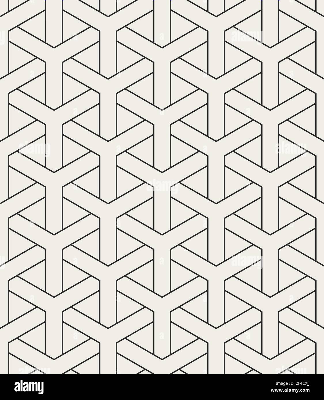 Decorative geometrical seamless pattern.  Vector ornamental background. Stock Vector