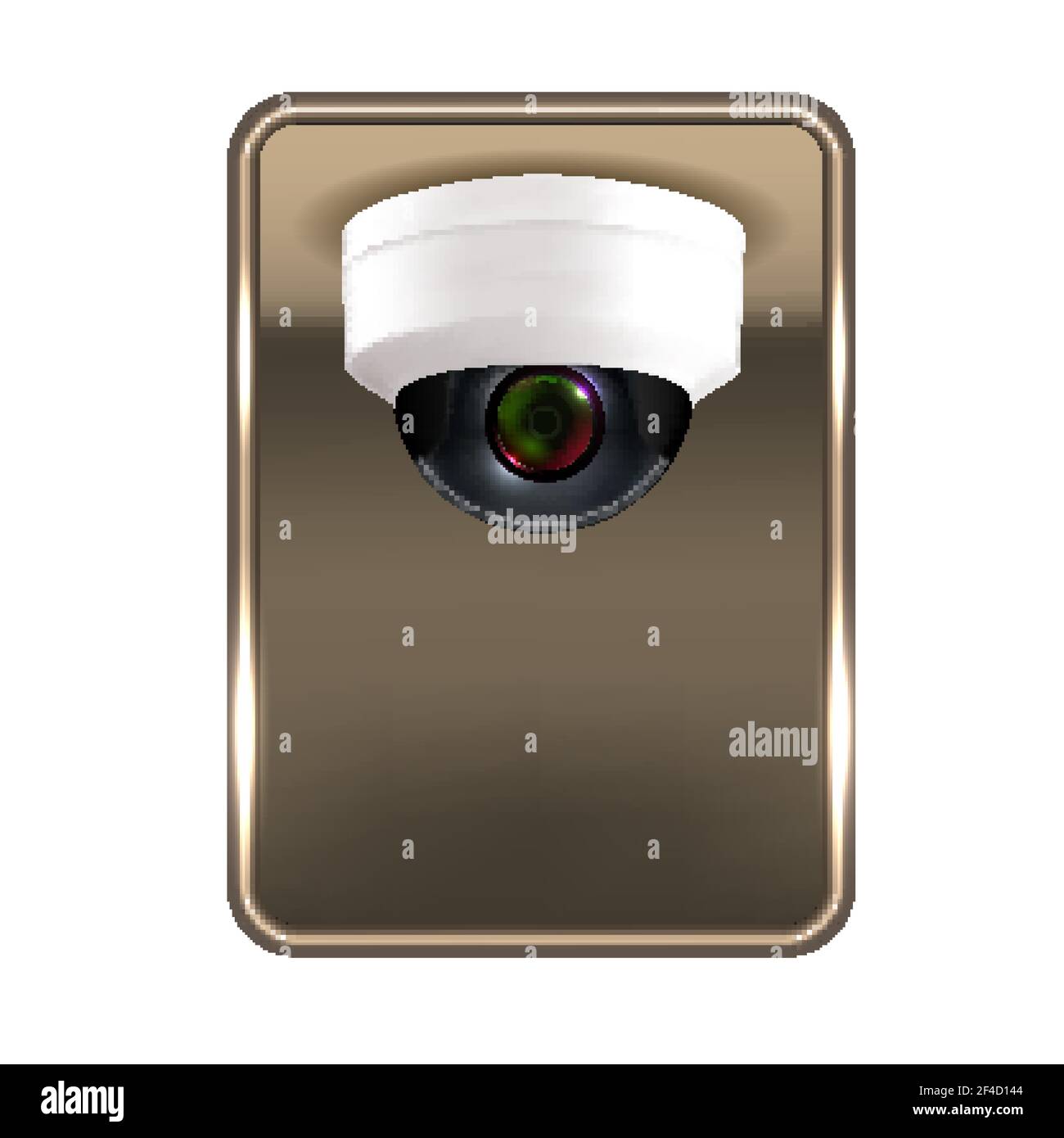 Cctv in Operation Warning Nameplate Banner Vector Stock Vector