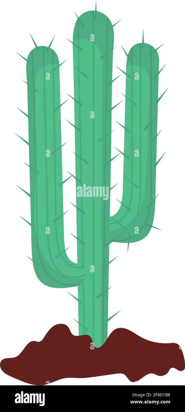 green desert cactus Stock Vector
