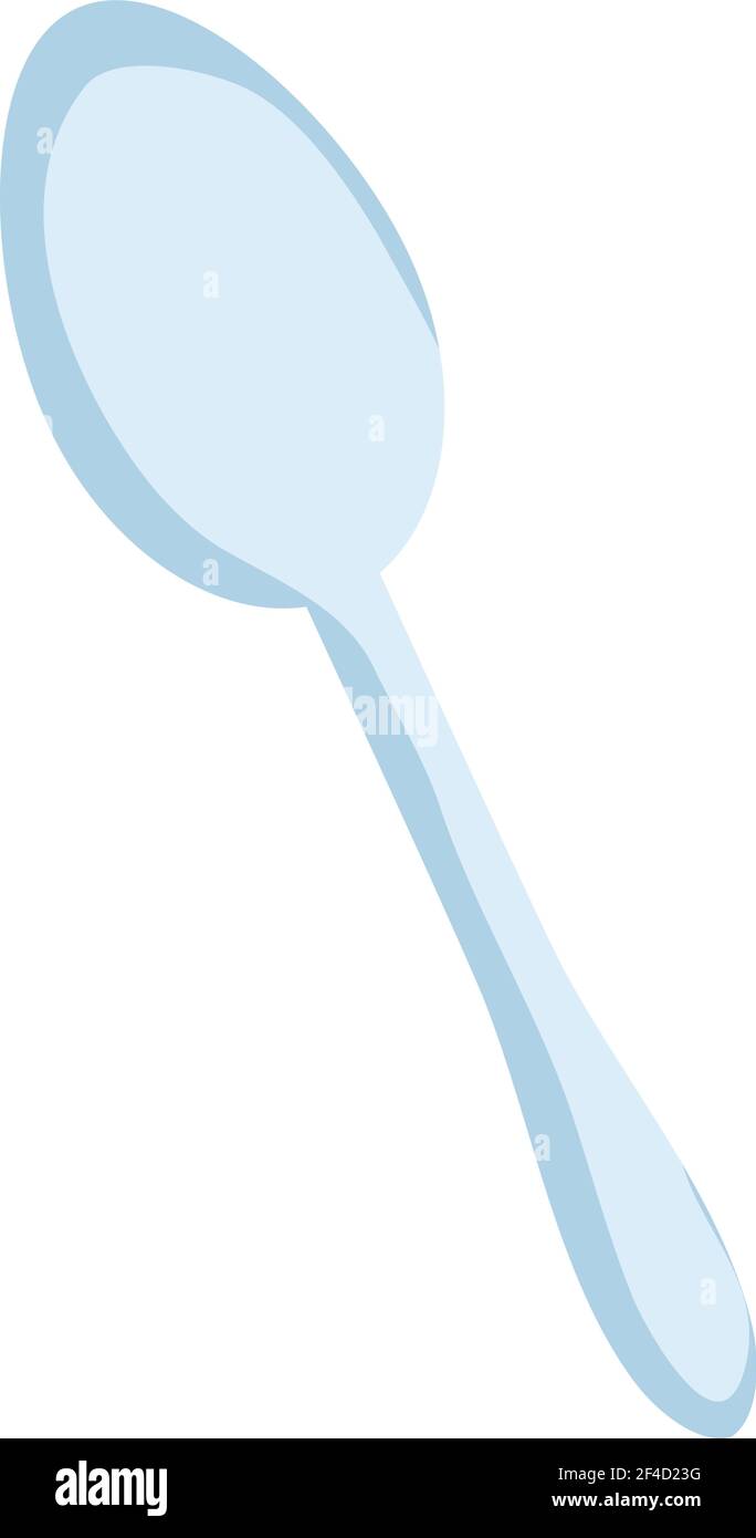 plastic spoon on white background Stock Vector Image & Art - Alamy