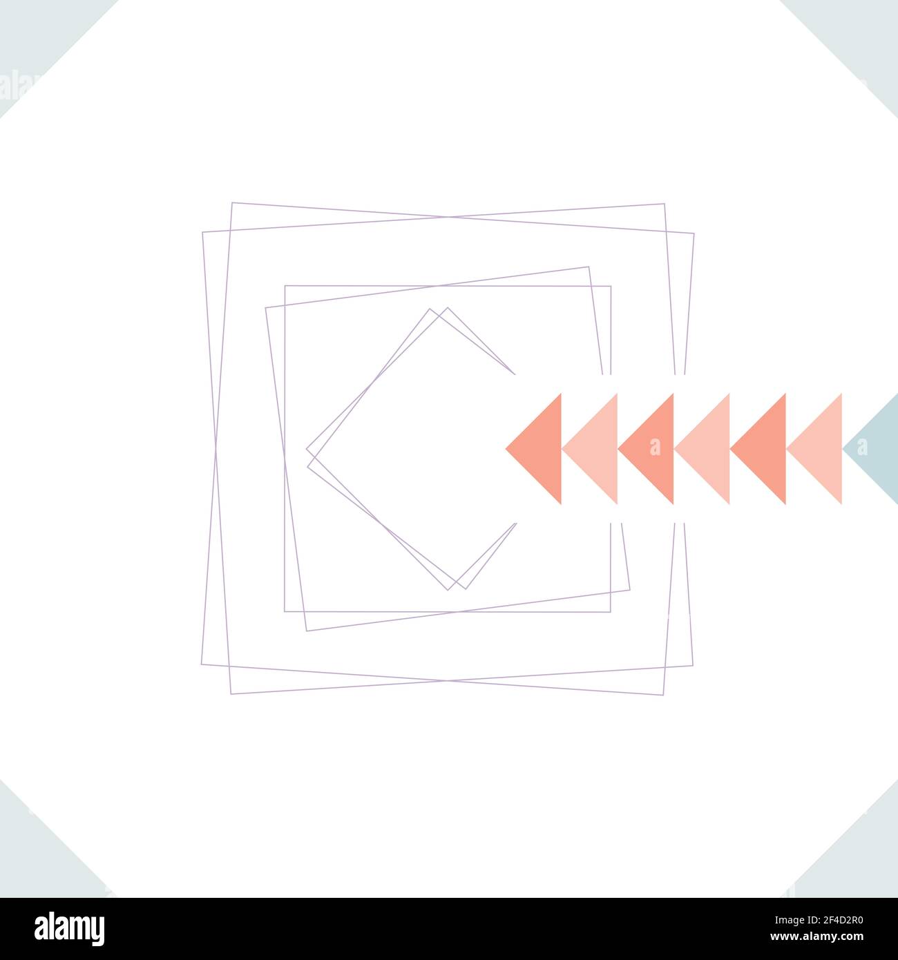 Abstract minimal background. Vector illustration, flat design Stock Vector