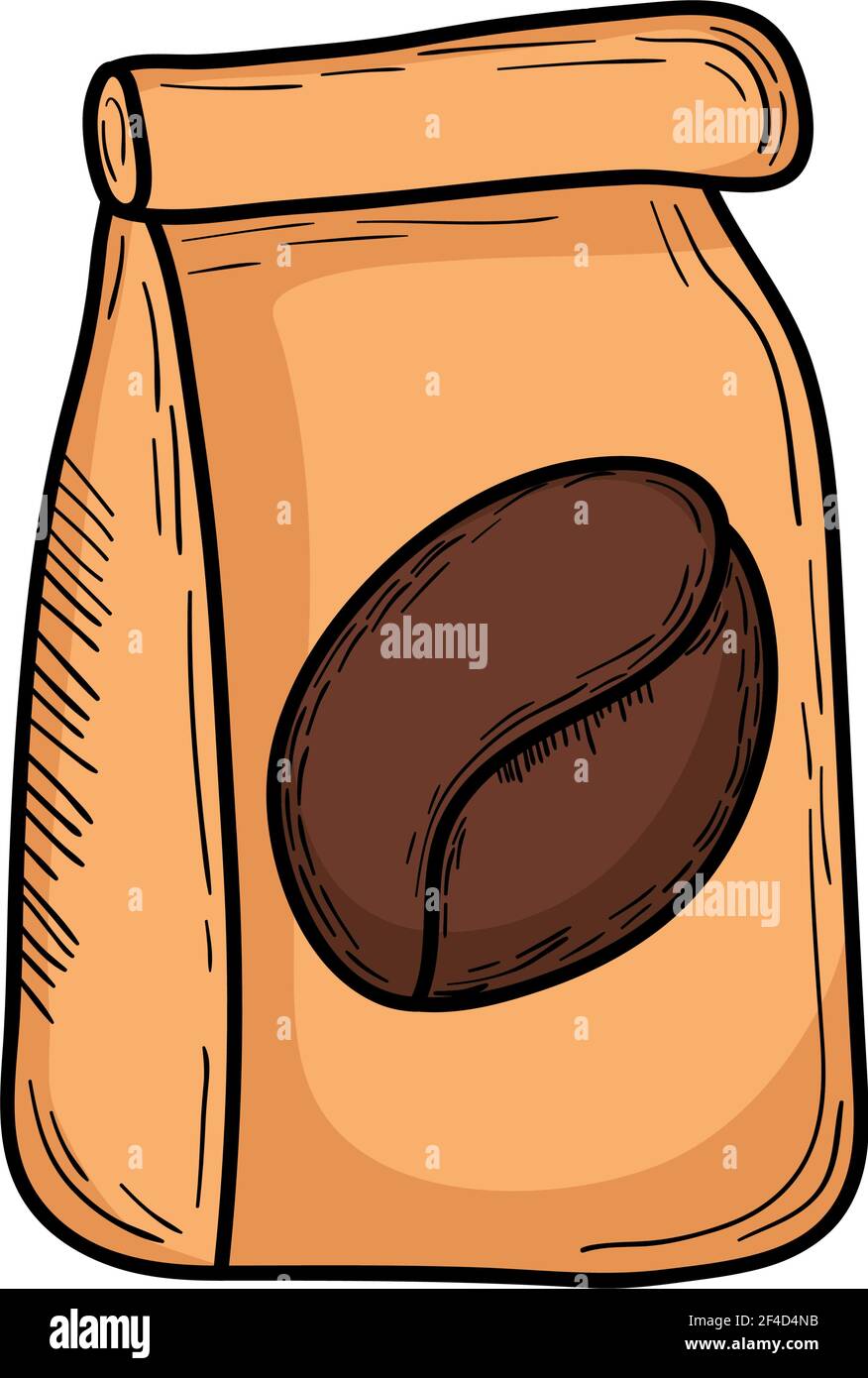 coffee bag on white background Stock Vector Image & Art - Alamy