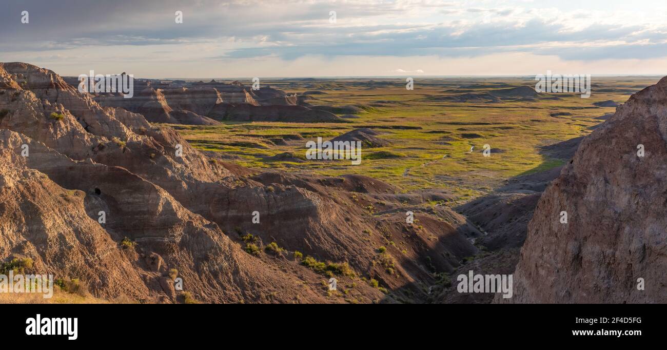Scenic view in Badlands National Park Stock Photo