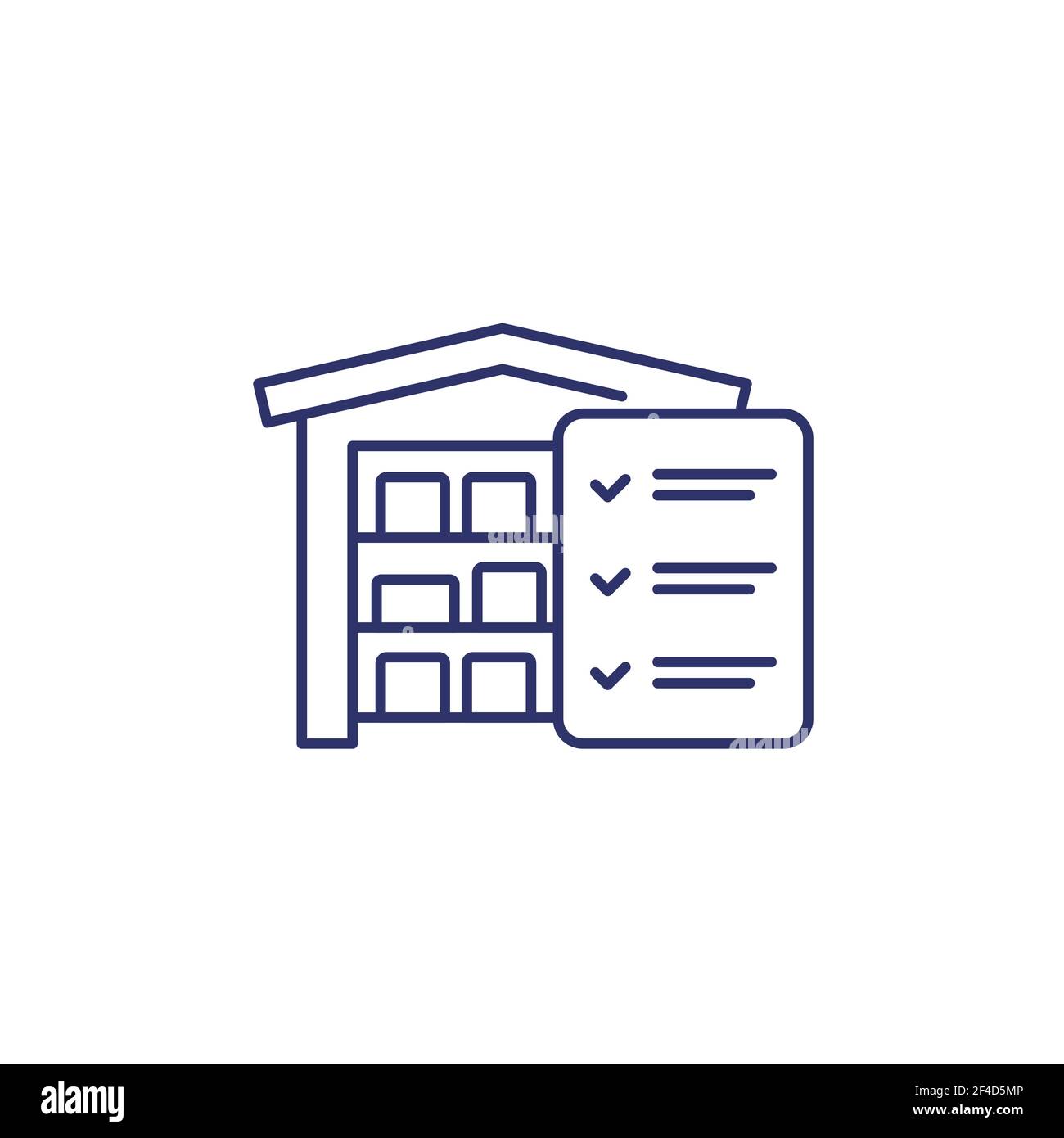 inventory or warehouse and logistics line icon Stock Vector Image & Art ...