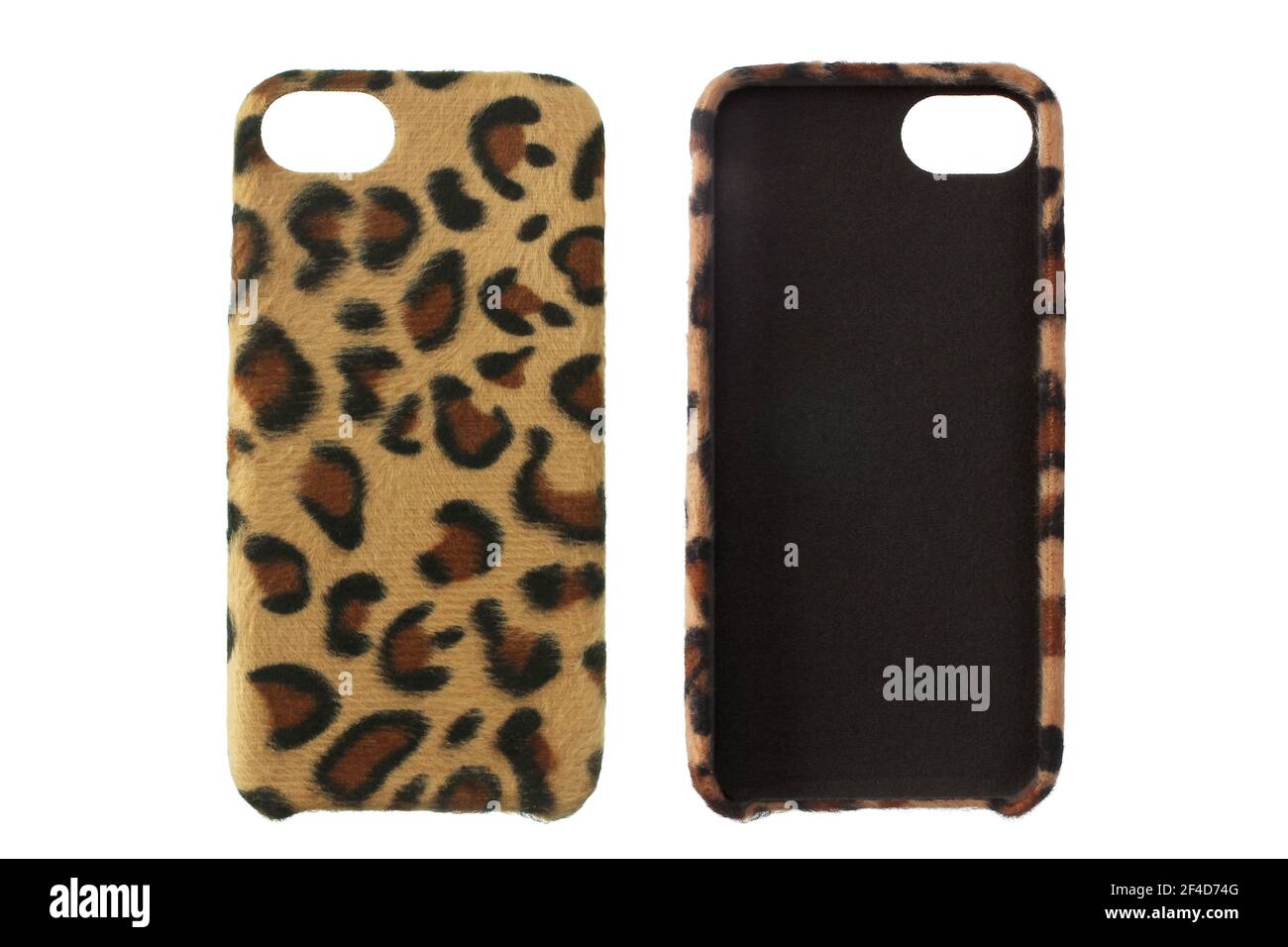 Mobile Phone Case on White Background Stock Photo