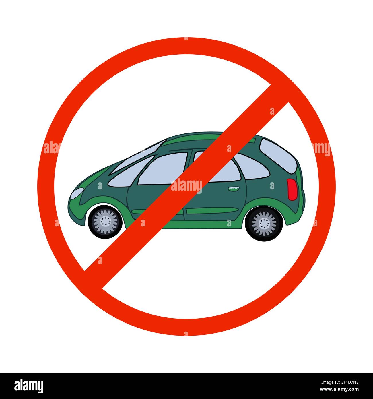 Traffic Cars Clipart No Parking