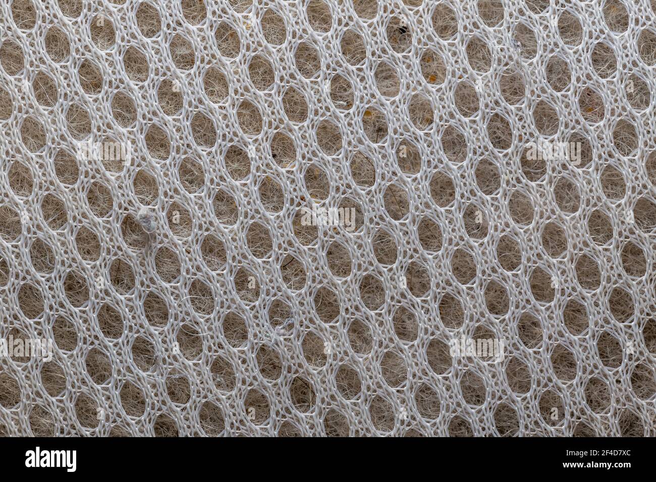 White Textured Synthetic Fabric Background Stock Photo