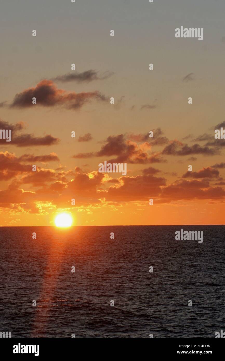 Sunrise over the Ocean Stock Photo - Alamy
