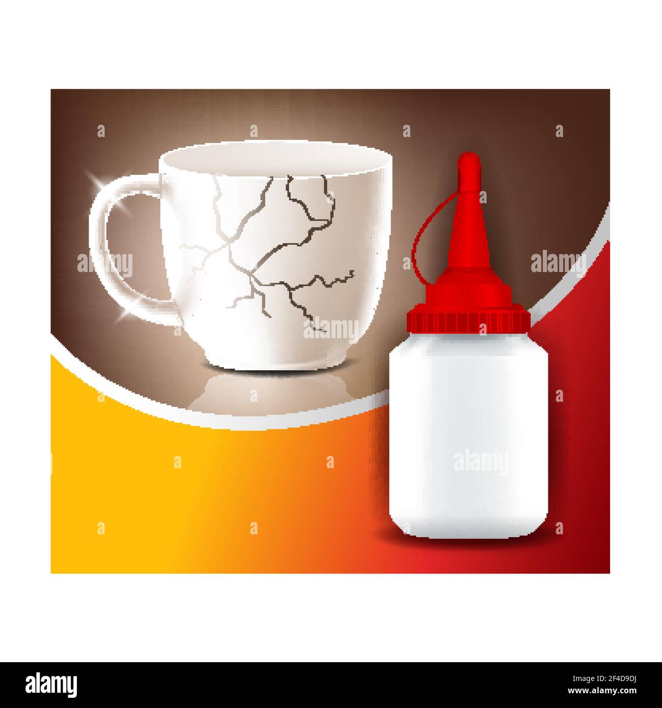 Super Glue Creative Advertising Poster Vector Illustration Stock Vector  Image & Art - Alamy