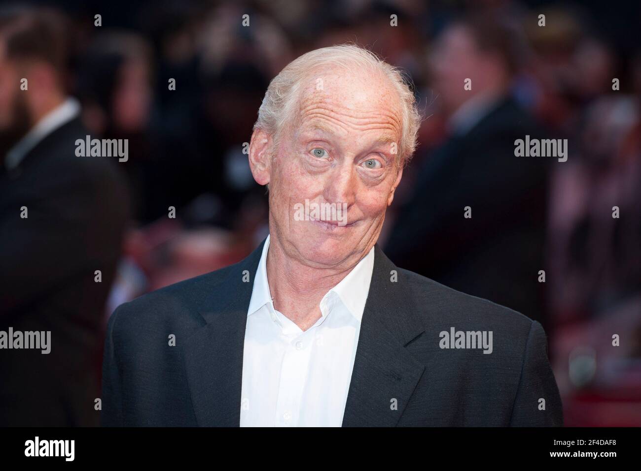 Charles Dance arrives at the Dracula Untold premiere at the Odeon, Leicester Square - London Stock Photo