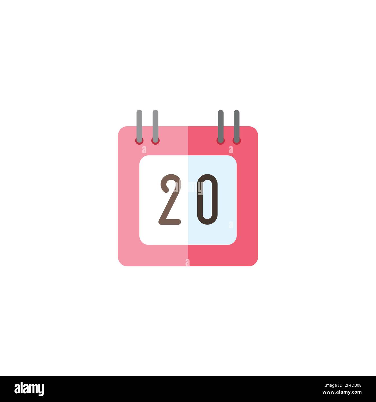 Calendar. Diary date. Flat color icon. Isolated commerce vector illustration Stock Vector
