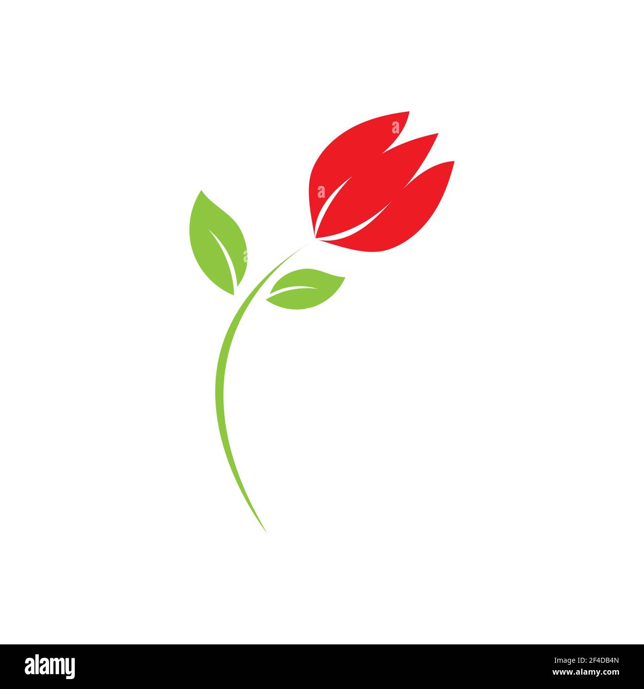 Beautiful Contour Logo with Rose Flower for Boutique or Beauty Salon or