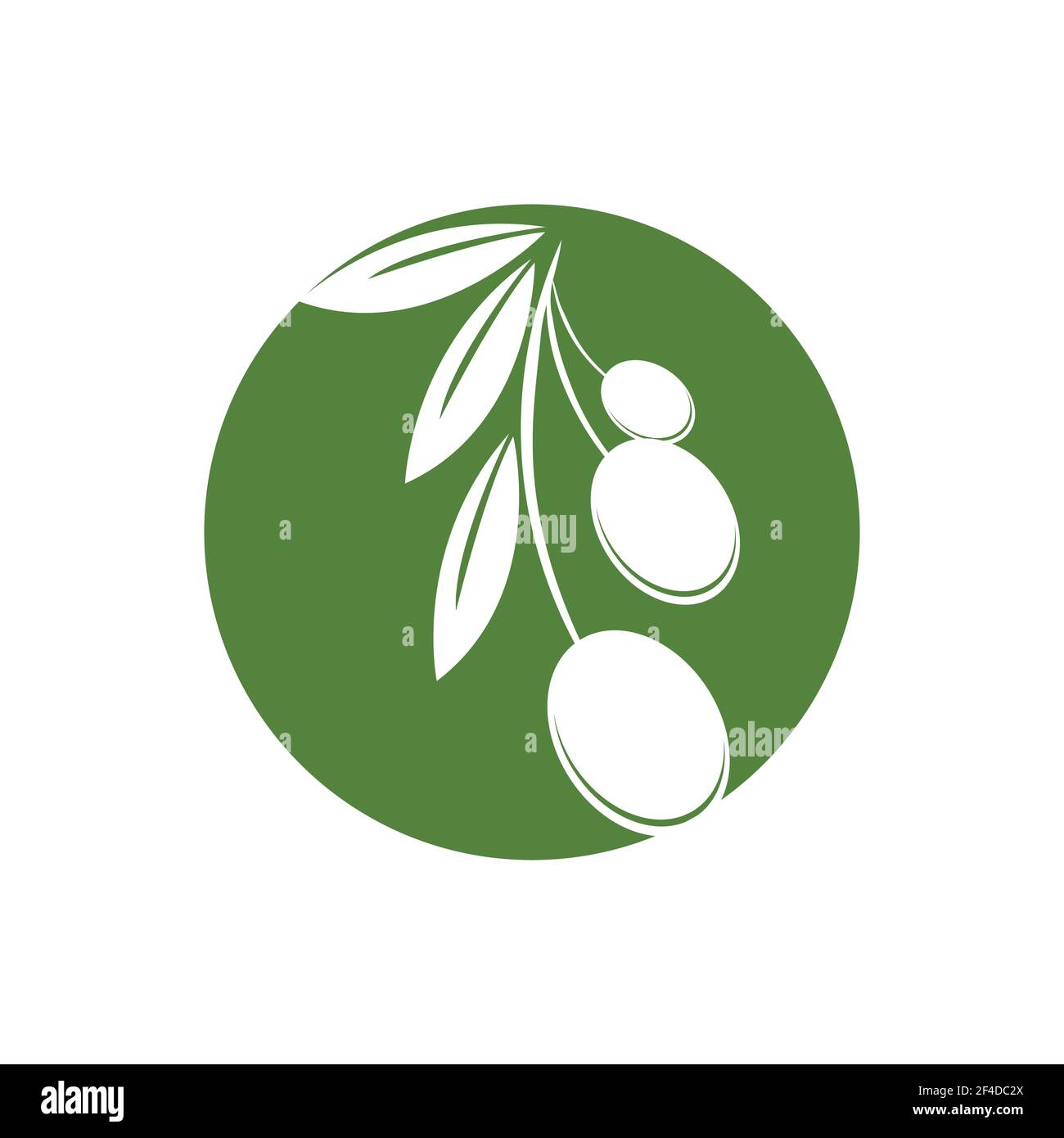 green Olive logo template vector illustration design Stock Vector Image ...