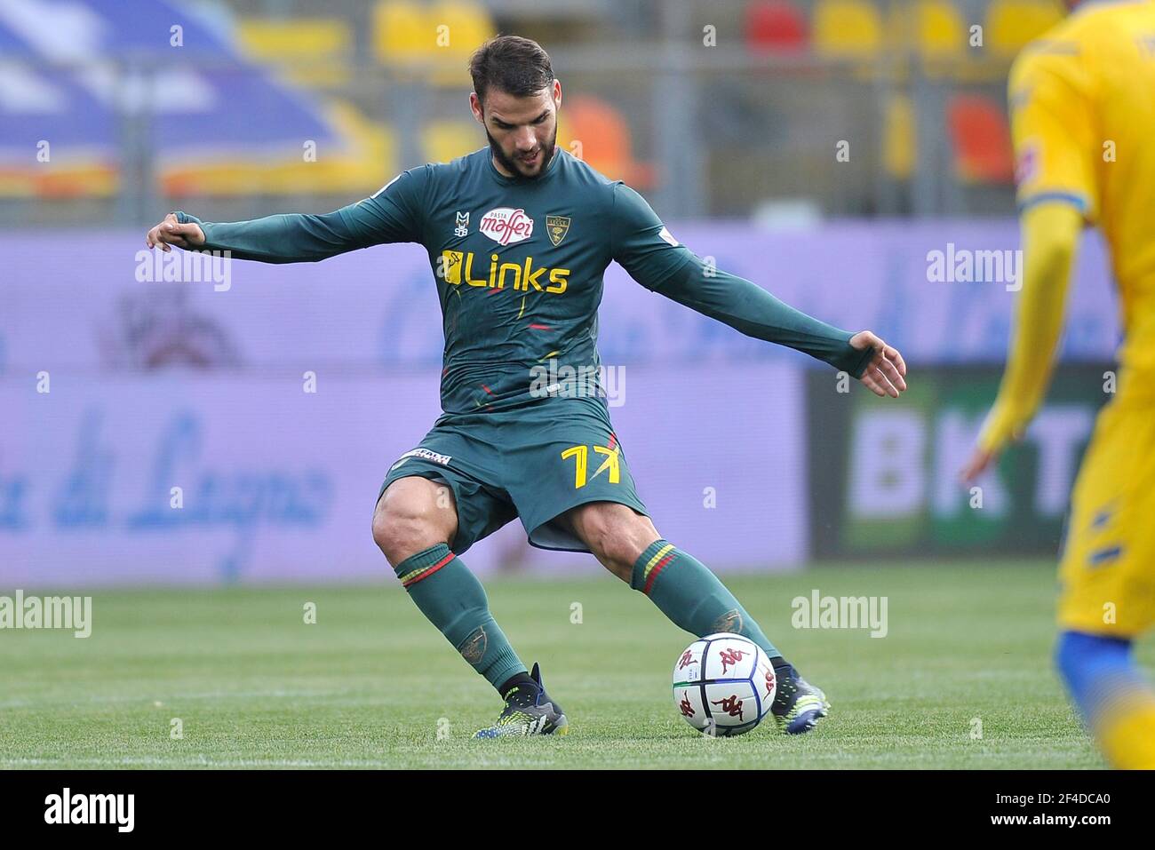 Frosinone, Italy. 20th Mar, 2021. Panagiotis Tachtsidis player of Lecce, during the match of the Italian league series B between Frosinone vs Lecce final result 0-3, match played at the Benito Stirpe stadium in Frosinone. Italy, March 20, 202. (Photo by Vincenzo Izzo/Sipa Usa) Credit: Sipa USA/Alamy Live News Stock Photo