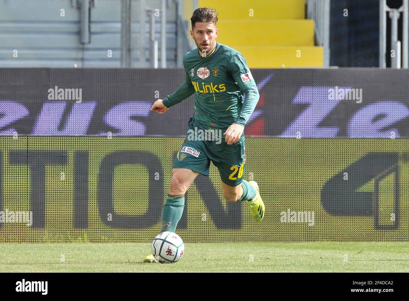 Frosinone, Italy. 20th Mar, 2021. Stefano Pettinari player of Lecce, during the match of the Italian league series B between Frosinone vs Lecce final result 0-3, match played at the Benito Stirpe stadium in Frosinone. Italy, March 20, 202. (Photo by Vincenzo Izzo/Sipa Usa) Credit: Sipa USA/Alamy Live News Stock Photo