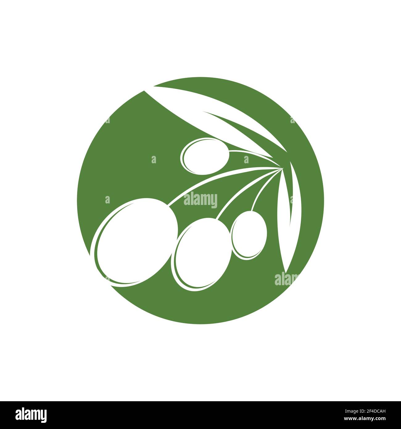 green Olive logo template vector illustration design Stock Vector Image ...