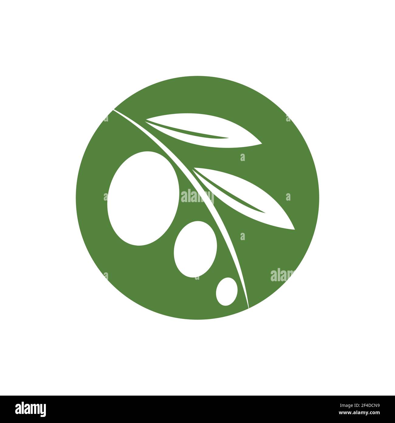 green Olive logo template vector illustration design Stock Vector Image ...